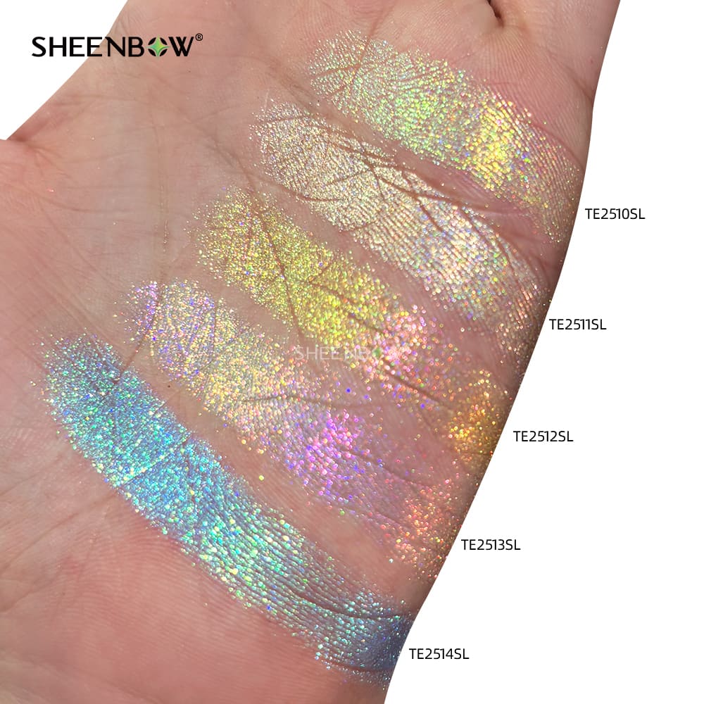 Aurora Holographic Duochrome for Eyeshadow — Cosmetic Grade — aurora, laser, duochrome, holographic pigment